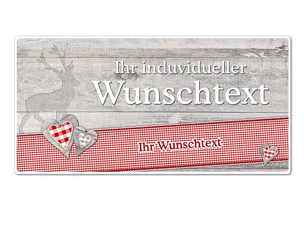 Bild von huettendeko schild mit wunschtjpg | fotogeschenkideende 🎀 Geschenke mit eigenem Foto Motiv o Text