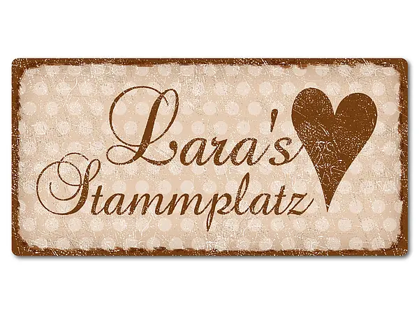 Bild von retro schild mit polka dots jpg | fotogeschenkideende 🎀 Geschenke mit eigenem Foto Motiv o Text