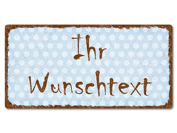 Bild von retro schild mit polka dots jpg | fotogeschenkideende 🎀 Geschenke mit eigenem Foto Motiv o Text