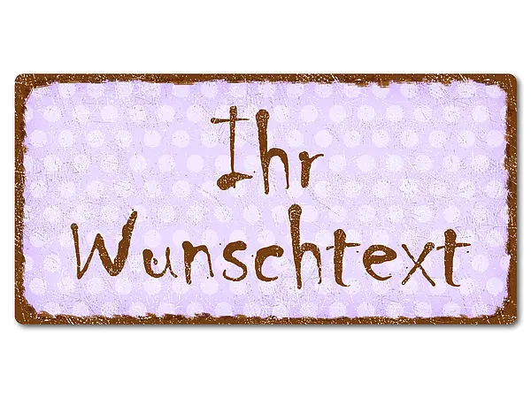 Bild von retro schild mit polka dots jpg | fotogeschenkideende 🎀 Geschenke mit eigenem Foto Motiv o Text