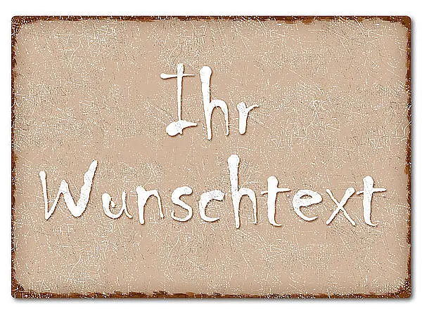 Bild von farbiges blechschild mit wunscjpg | fotogeschenkideende 🎀 Geschenke mit eigenem Foto Motiv o Text