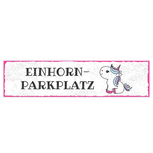 Bild von   parkplatzschild fuer ein einhojpg | fotogeschenkideende 🎀 Geschenke mit eigenem Foto Motiv o Text