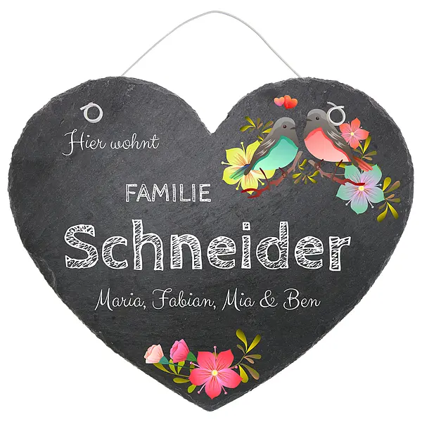 Bild von tuerschild in herzform aus schjpg | fotogeschenkideende 🎀 Geschenke mit eigenem Foto Motiv o Text