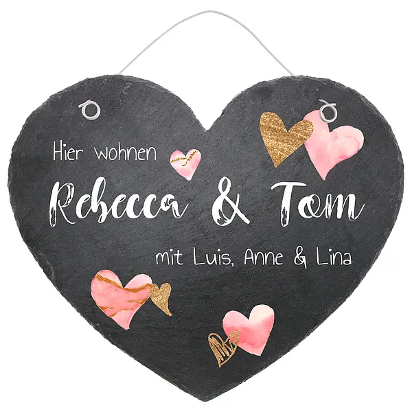 Bild von tuerschild in herzform aus schjpg | fotogeschenkideende 🎀 Geschenke mit eigenem Foto Motiv o Text