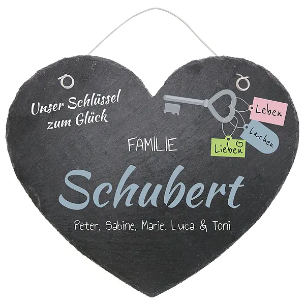 Bild von tuerschild in herzform aus schjpg | fotogeschenkideende 🎀 Geschenke mit eigenem Foto Motiv o Text