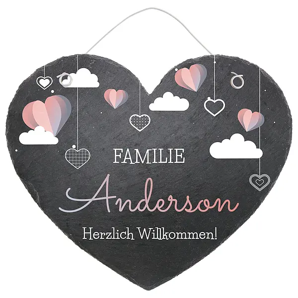 Bild von tuerschild in herzform aus schjpg | fotogeschenkideende 🎀 Geschenke mit eigenem Foto Motiv o Text