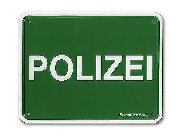 Bild von funschild polizeijpg | fotogeschenkideende 🎀 Geschenke mit eigenem Foto Motiv o Text