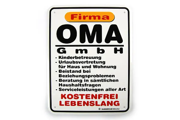 Bild von funschild oma gmbhjpg | fotogeschenkideende 🎀 Geschenke mit eigenem Foto Motiv o Text