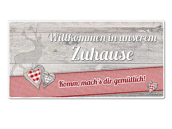 Bild von huettentraum dekoschild willkojpg | fotogeschenkideende 🎀 Geschenke mit eigenem Foto Motiv o Text