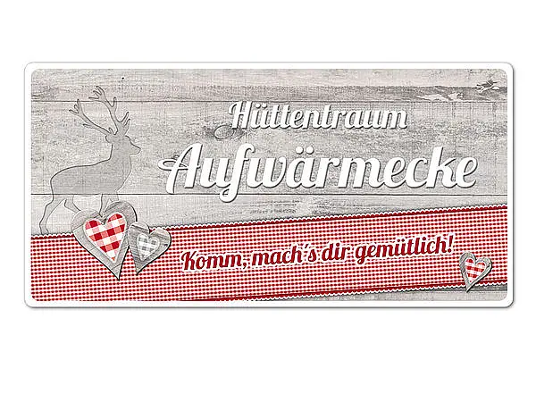 Bild von dekoschild huettentraum mit wujpg | fotogeschenkideende 🎀 Geschenke mit eigenem Foto Motiv o Text