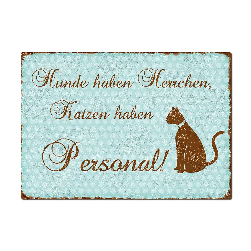 Bild von dekoschild katzen haben personjpg | fotogeschenkideende 🎀 Geschenke mit eigenem Foto Motiv o Text