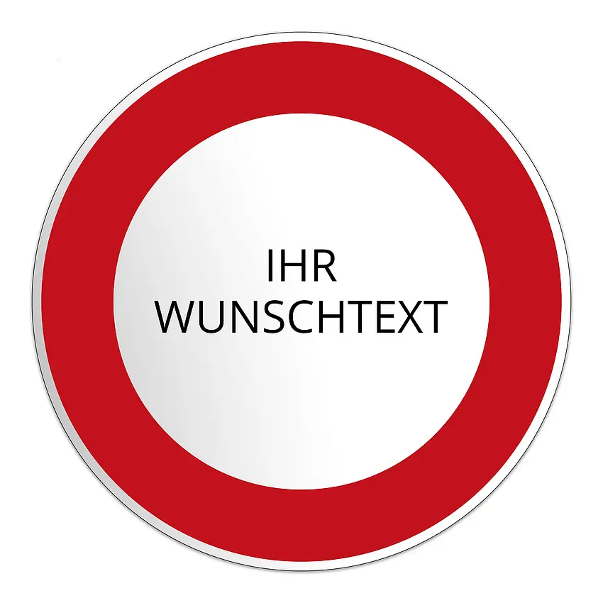 Bild von verkehrsschild rund mit wunschjpg | fotogeschenkideende 🎀 Geschenke mit eigenem Foto Motiv o Text