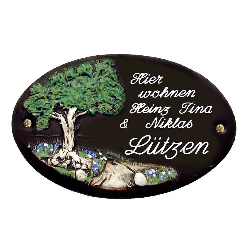 Bild von keramik tuerschild klassik ajpg | fotogeschenkideende 🎀 Geschenke mit eigenem Foto Motiv o Text