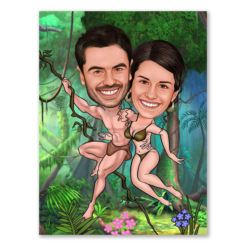 Bild von erstellung karikatur tarzan unjpg | fotogeschenkideende 🎀 Geschenke mit eigenem Foto Motiv o Text