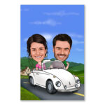 Bild von erstellung karikatur auto andjpg | fotogeschenkideende 🎀 Geschenke mit eigenem Foto Motiv o Text