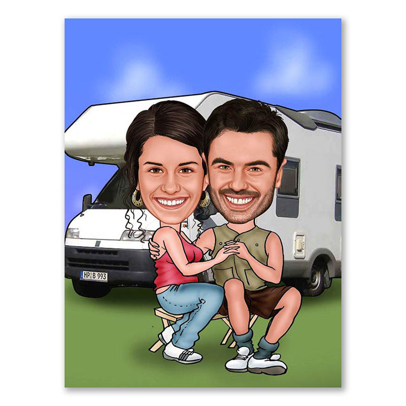 Bild von erstellung karikatur camping mjpg | fotogeschenkideende 🎀 Geschenke mit eigenem Foto Motiv o Text