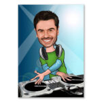 Bild von erstellung karikatur dj mit kojpg | fotogeschenkideende 🎀 Geschenke mit eigenem Foto Motiv o Text