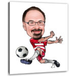 Bild von erstellung karikatur fussballjpg | fotogeschenkideende 🎀 Geschenke mit eigenem Foto Motiv o Text