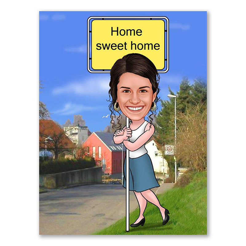 Bild von erstellung karikatur home sweejpg | fotogeschenkideende 🎀 Geschenke mit eigenem Foto Motiv o Text