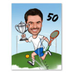 Bild von erstellung karikatur tennisspijpg | fotogeschenkideende 🎀 Geschenke mit eigenem Foto Motiv o Text