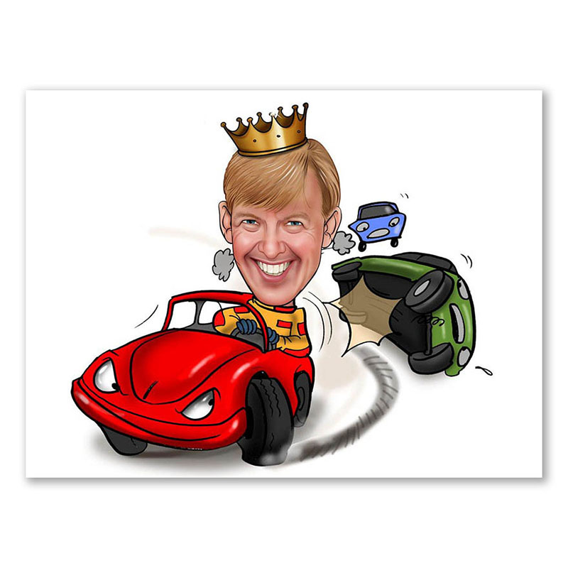 Bild von erstellung karikatur king drivjpg | fotogeschenkideende 🎀 Geschenke mit eigenem Foto Motiv o Text