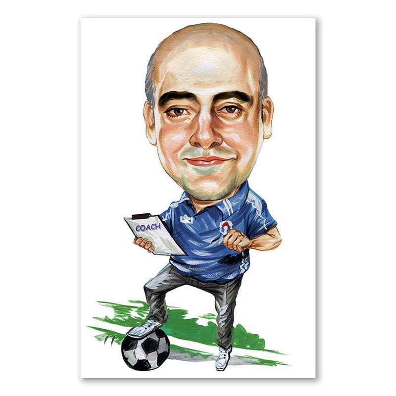 Bild von erstellung karikatur coach amjpg | fotogeschenkideende 🎀 Geschenke mit eigenem Foto Motiv o Text