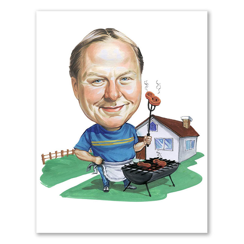 Bild von erstellung karikatur grillchefjpg | fotogeschenkideende 🎀 Geschenke mit eigenem Foto Motiv o Text