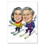 Bild von erstellung karikatur skipaarjpg | fotogeschenkideende 🎀 Geschenke mit eigenem Foto Motiv o Text