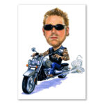 Bild von erstellung karikatur biker mitjpg | fotogeschenkideende 🎀 Geschenke mit eigenem Foto Motiv o Text