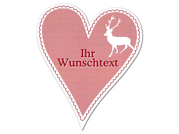 Bild von huettendeko herz mit wunschtexjpg | fotogeschenkideende 🎀 Geschenke mit eigenem Foto Motiv o Text