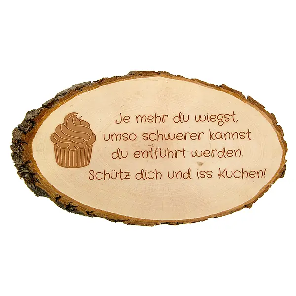 Bild von baumscheibe graviert mit ihremjpg | fotogeschenkideende 🎀 Geschenke mit eigenem Foto Motiv o Text