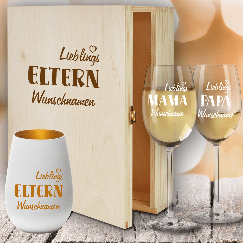 Bild von geschenkbox weissweinglaeser vpng | fotogeschenkideende 🎀 Geschenke mit eigenem Foto Motiv o Text