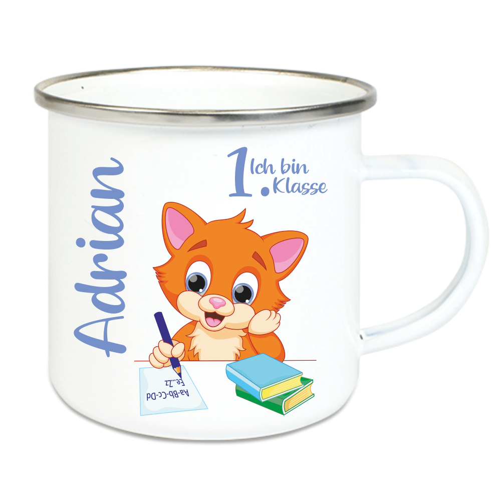 Bild von kinder tasse emaille zur einscpng | fotogeschenkideende 🎀 Geschenke mit eigenem Foto Motiv o Text