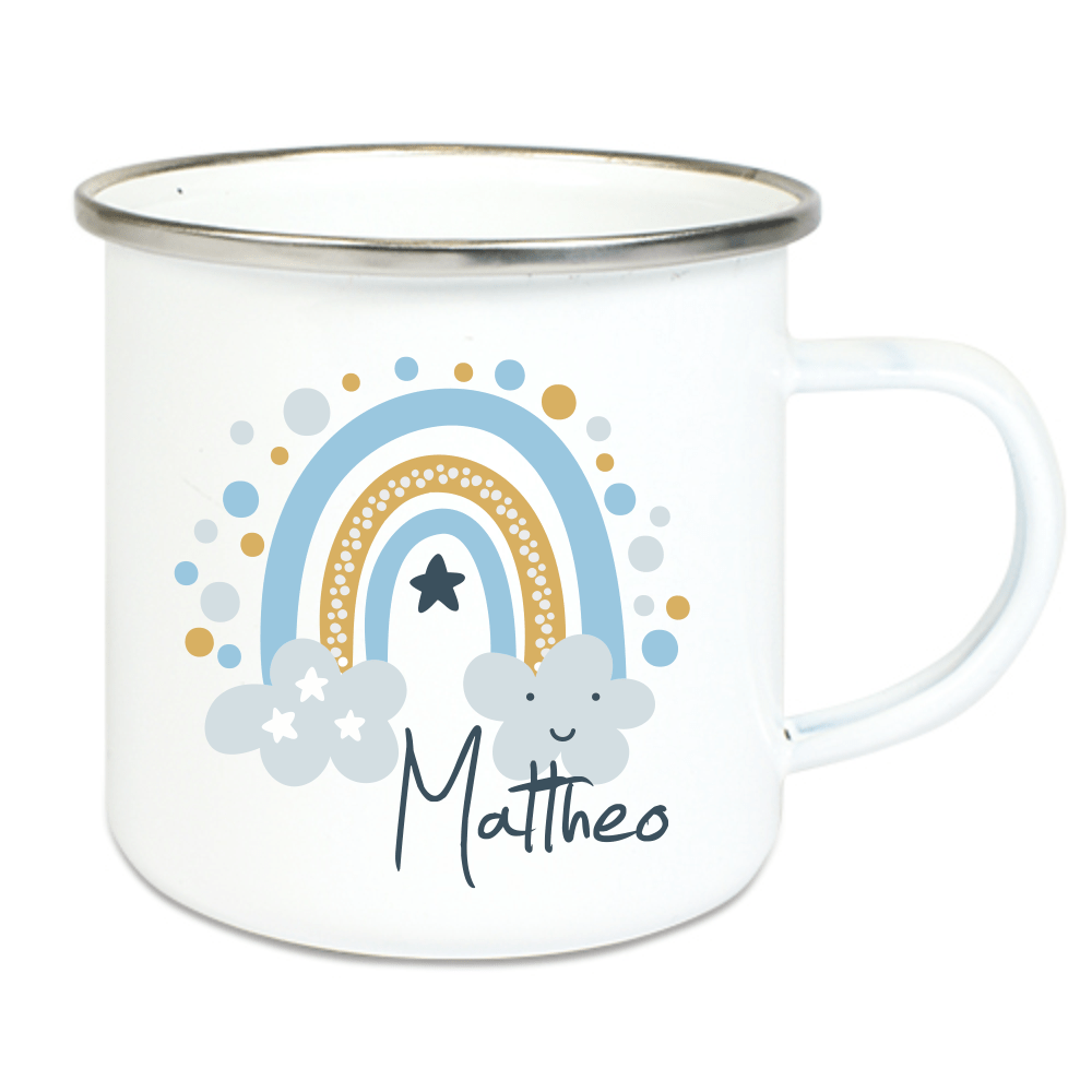 Bild von emaille tasse regenbogen wolkepng | fotogeschenkideende 🎀 Geschenke mit eigenem Foto Motiv o Text