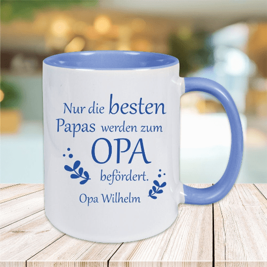 Bild von tasse nur die besten papas werpng | fotogeschenkideende 🎀 Geschenke mit eigenem Foto Motiv o Text