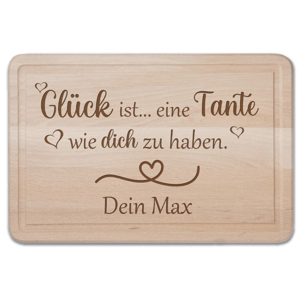 Bild von schneidebrett glueck ist einepng | fotogeschenkideende 🎀 Geschenke mit eigenem Foto Motiv o Text