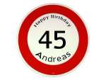 Bild von   verkehrschild happy birthday gjpg | fotogeschenkideende 🎀 Geschenke mit eigenem Foto Motiv o Text