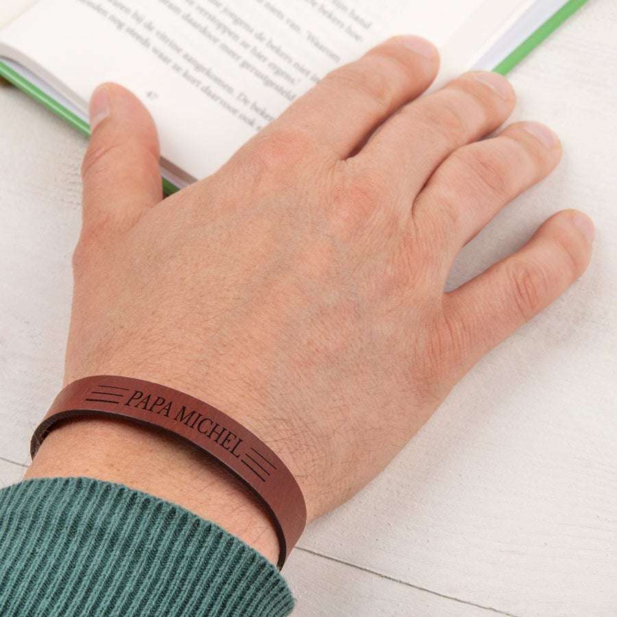 Bild von lederarmband vatertag braunjpg | fotogeschenkideende 🎀 Geschenke mit eigenem Foto Motiv o Text