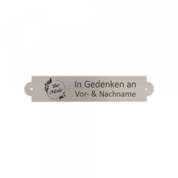 Bild von   gedenkschild messing silber gejpg | fotogeschenkideende 🎀 Geschenke mit eigenem Foto Motiv o Text