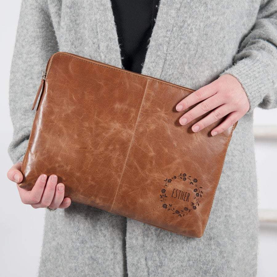 Bild von laptoptasche leder braun jpg | fotogeschenkideende 🎀 Geschenke mit eigenem Foto Motiv o Text