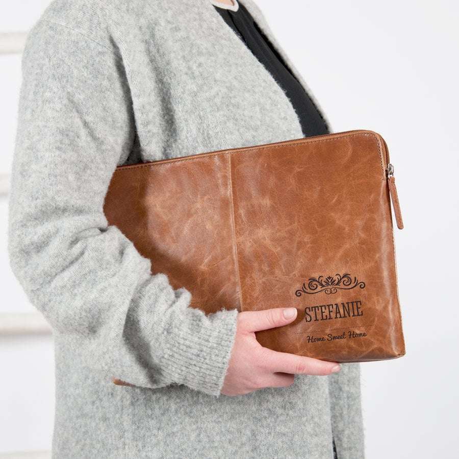 Bild von laptoptasche leder braun jpg | fotogeschenkideende 🎀 Geschenke mit eigenem Foto Motiv o Text