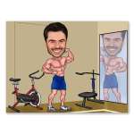 Bild von erstellung karikatur bodybuildjpg | fotogeschenkideende 🎀 Geschenke mit eigenem Foto Motiv o Text