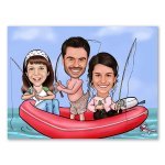 Bild von erstellung karikatur angler imjpg | fotogeschenkideende 🎀 Geschenke mit eigenem Foto Motiv o Text