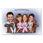 Bild von erstellung karikatur family anjpg | fotogeschenkideende 🎀 Geschenke mit eigenem Foto Motiv o Text