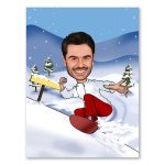 Bild von erstellung karikatur snowboardjpg | fotogeschenkideende 🎀 Geschenke mit eigenem Foto Motiv o Text