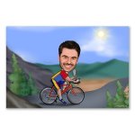 Bild von erstellung karikatur biker imjpg | fotogeschenkideende 🎀 Geschenke mit eigenem Foto Motiv o Text