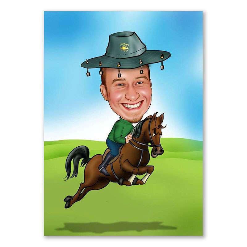 Bild von erstellung karikatur cowboy rajpg | fotogeschenkideende 🎀 Geschenke mit eigenem Foto Motiv o Text