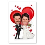 Bild von erstellung karikatur hochzeitjpg | fotogeschenkideende 🎀 Geschenke mit eigenem Foto Motiv o Text