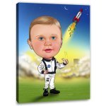 Bild von erstellung karikatur astronautjpg | fotogeschenkideende 🎀 Geschenke mit eigenem Foto Motiv o Text