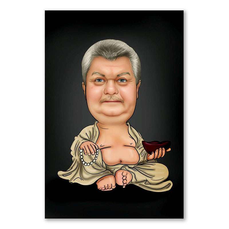 Bild von erstellung karikatur budda cajpg | fotogeschenkideende 🎀 Geschenke mit eigenem Foto Motiv o Text